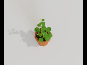 cartoon house plant 3Dモデル