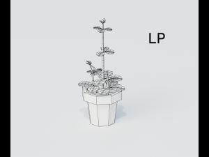 cartoon house plant 3Dモデル
