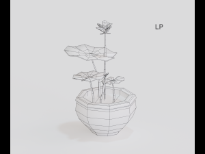 asset cartoon houseplant 3D Model
