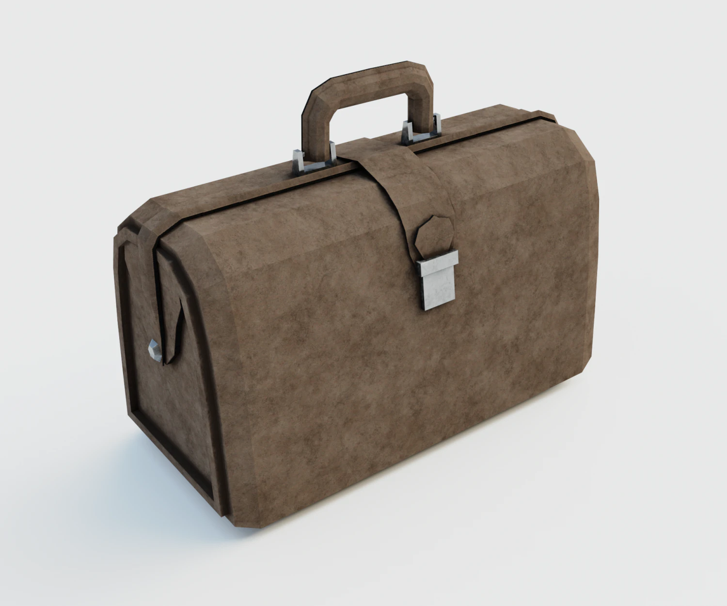 Brown leather bag 3D Model .c4d .max .obj .3ds .fbx .stl .blend 