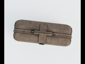 Brown leather bag 3D Модель