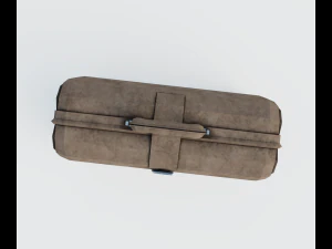 Brown leather bag 3D Model