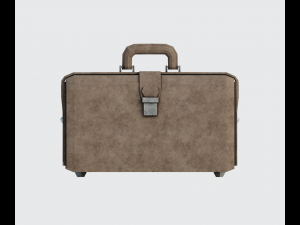 Brown leather bag 3D Модель