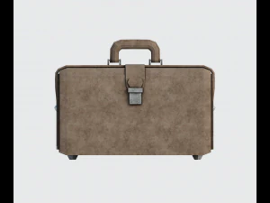 Brown leather bag 3D Model