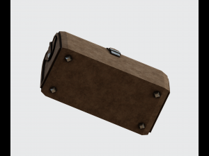 Brown leather bag 3D Модель