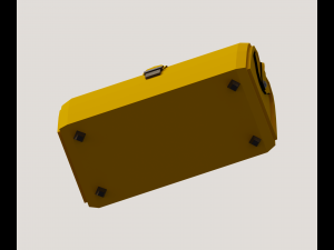 Yellow valise Model 3D