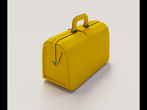 Yellow valise Model 3D