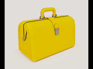 Yellow valise Model 3D