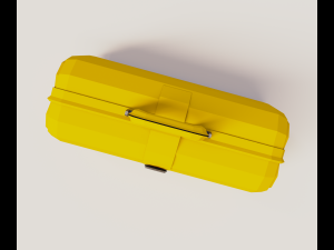 Yellow valise Model 3D