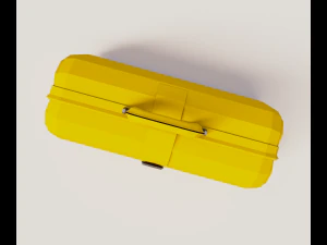 Жовтий валіз 3D Модель