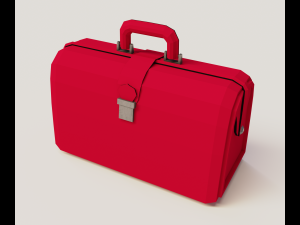 Red valise Modelo 3D