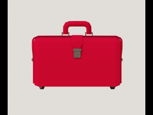 Red valise 3D 模型