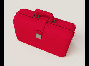 Red valise 3D 模型