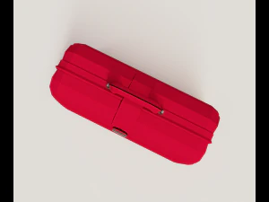 Red valise 3D Model