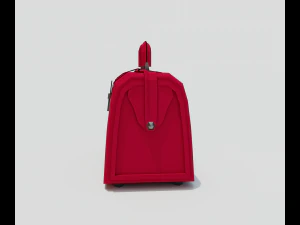 Red valise 3D Model