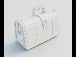 Red valise 3D Model