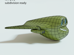 Green bomber airplane 3Dモデル