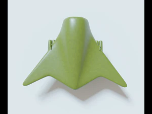 Green bomber airplane 3D Model