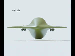 Green bomber airplane 3D Model
