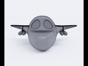 Green bomber airplane 3Dモデル