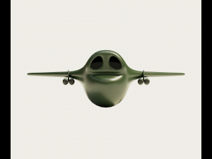 Cartoon Bomber Airplane Modelo 3D