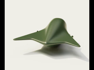 Cartoon Bomber Airplane 3D Model