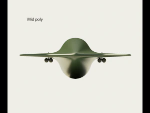 Cartoon Bomber Airplane 3D Model