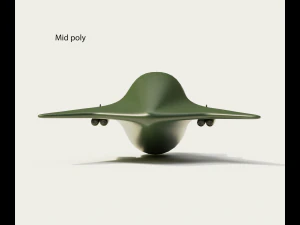 Cartoon Bomber Airplane 3D Model