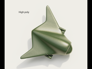 Cartoon Bomber Airplane Modelo 3D