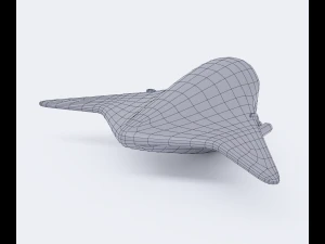 Cartoon Bomber Airplane 3D Model