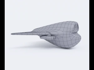 Cartoon Bomber Airplane 3D Model