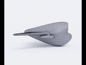 Cartoon Bomber Airplane 3D Model