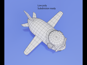 Cartoon airplane with eyes Modelo 3D