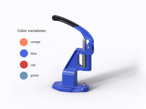 Snap button mahine 3D Model
