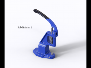 Snap button mahine 3D मॉडल
