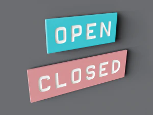 Tabuleta aberta e fechada Modelo 3D