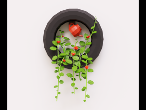 Plant on the wall 3D Model