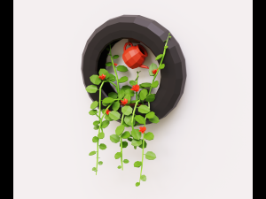 Plant on the wall 3D Model
