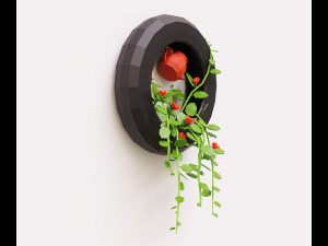 Plant on the wall 3D Model
