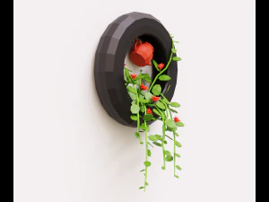Plant on the wall 3D Model