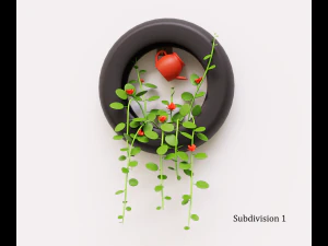 Plant on the wall 3D Model