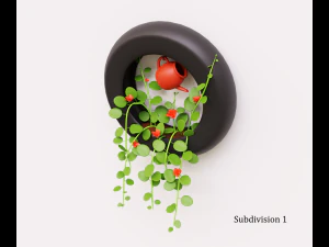 Plant on the wall 3D Model