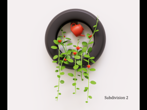 Plant on the wall 3D Model