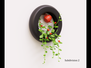 Plant on the wall 3D Model