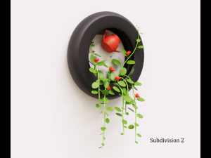 Plant on the wall 3D Model