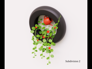 Plant on the wall 3D Model