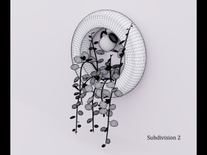 Plant on the wall 3D Model