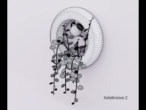 Plant on the wall 3D Model