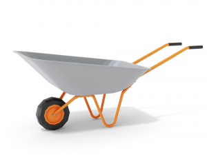 Cartoon wheelbarrow garden Modelo 3D
