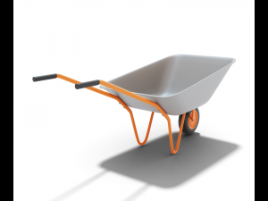 Cartoon wheelbarrow garden Modelo 3D